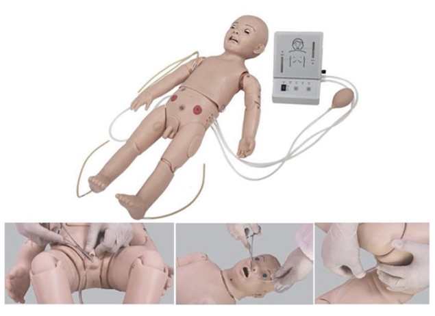 HL/FT432 Full-functional One-year-old Child Nursing Manikin (Nursing, CPR, Auscultation)