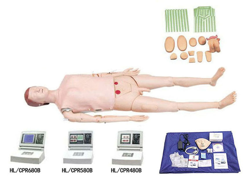 HL/CPR480B Multi-function CPR & Nursing Model(CPR,catheterization,Venipnncture,Deltoid subcutaneous injection)